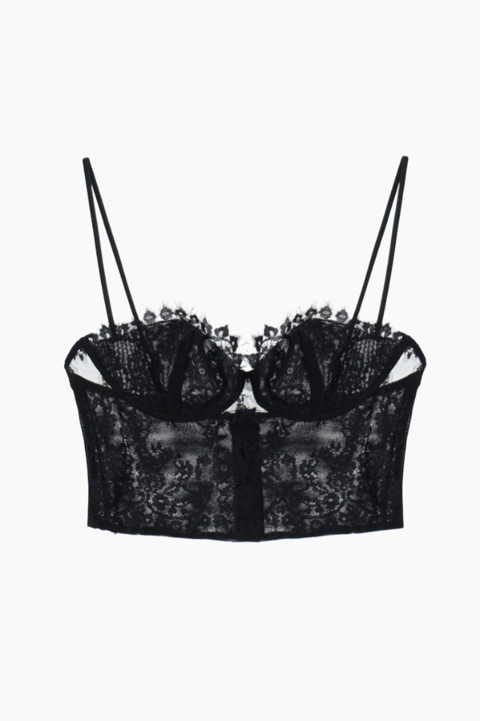 Black lace bralette