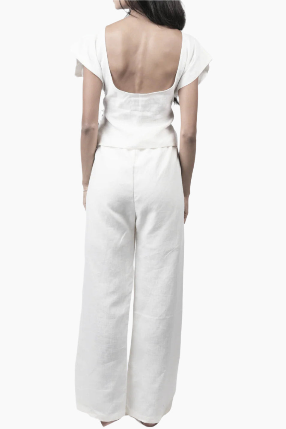 Riviera Blank Wide-Leg Pants