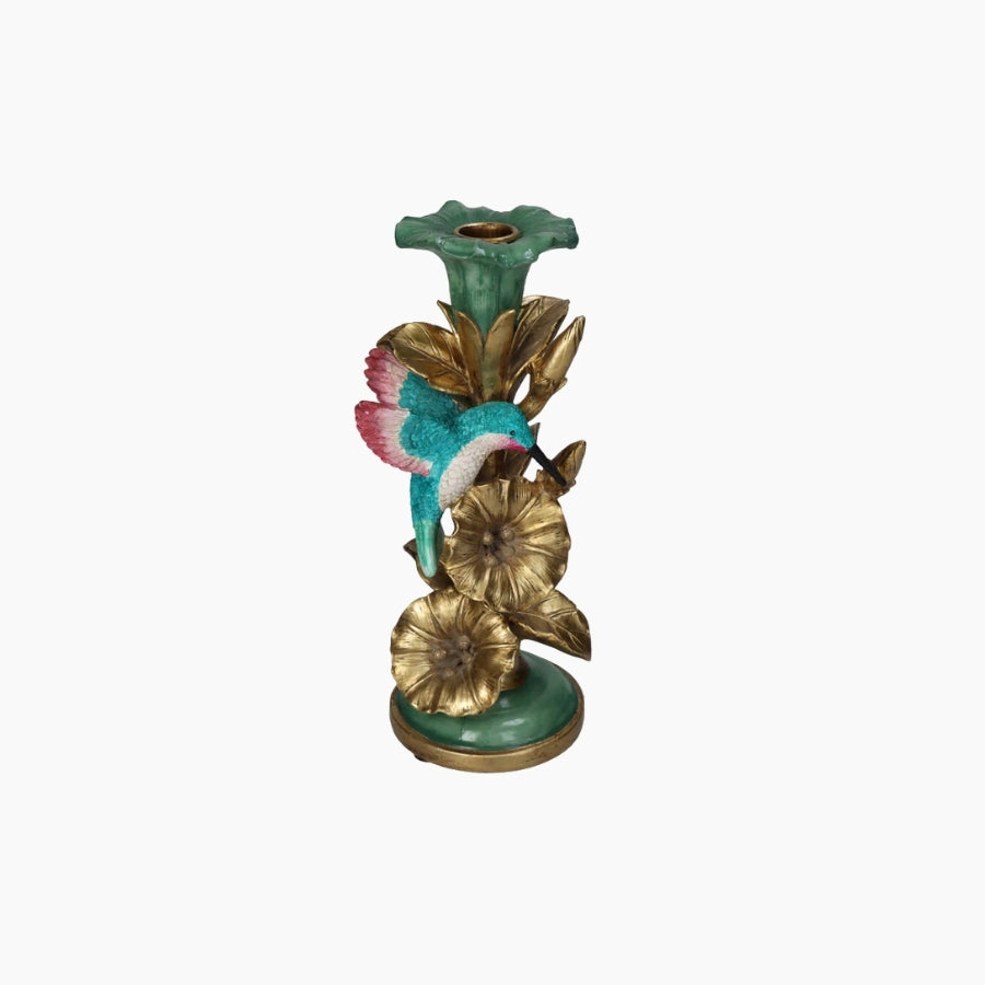 KAL-1028 Candle Stick Bird Multi 11x11x26cm