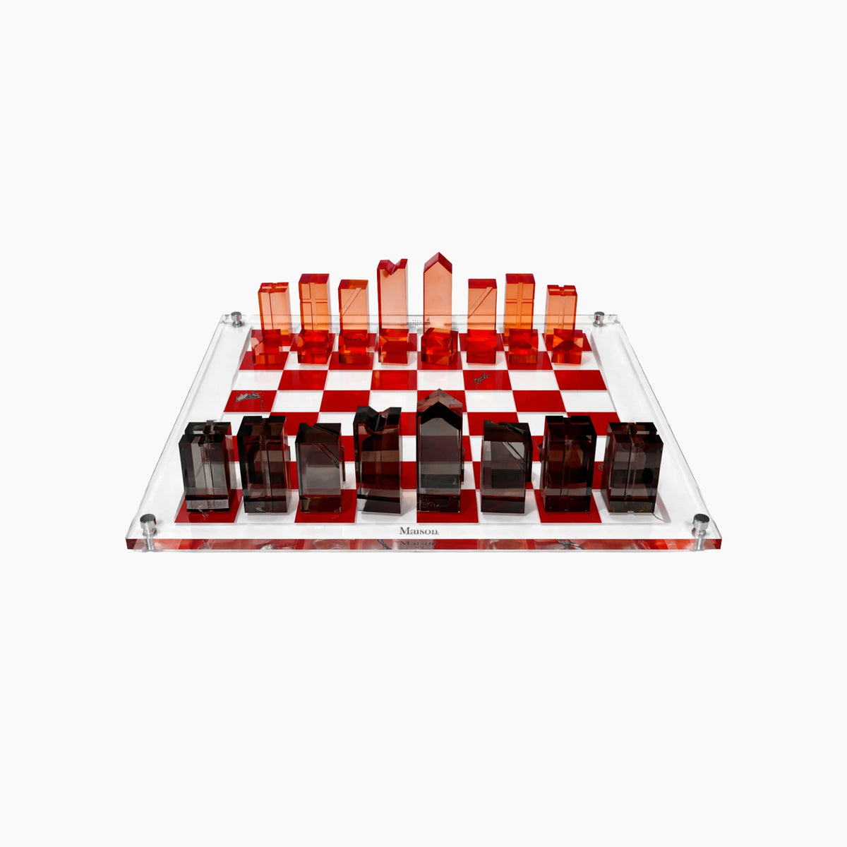 Acrylic Chess Board - Red