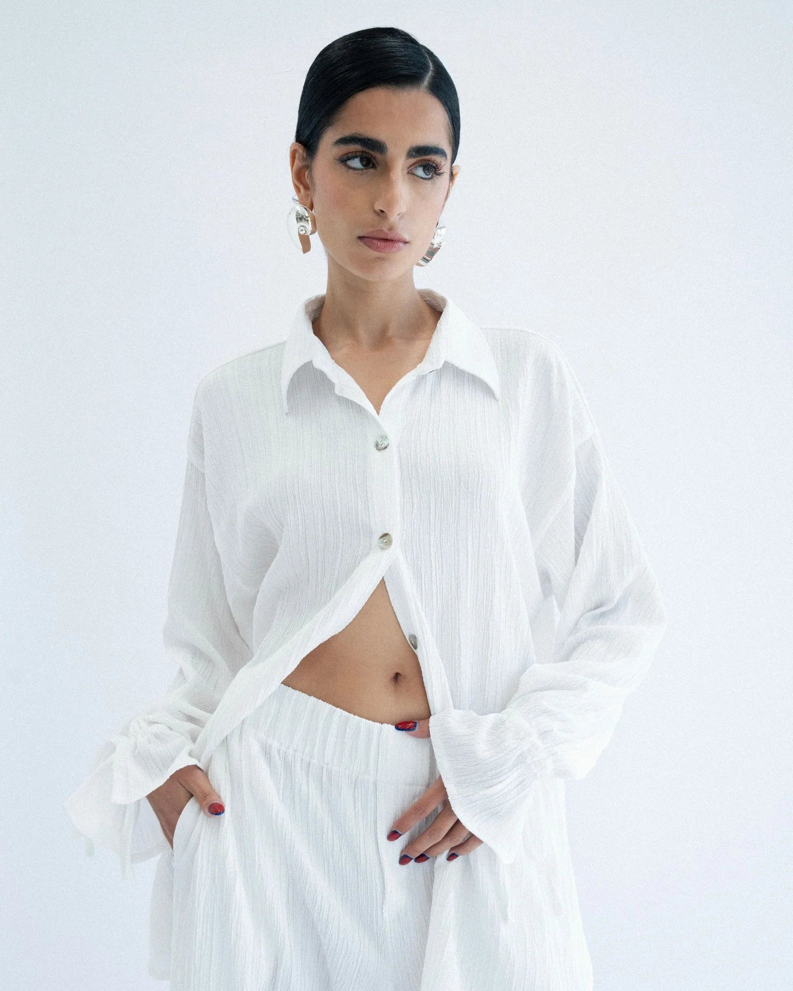 Crushed oversized shirt