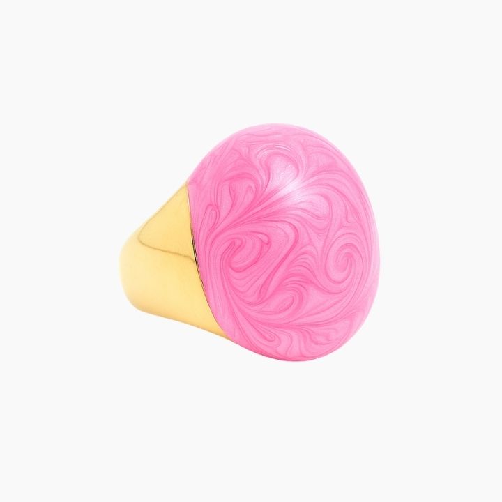 Statement ring w/ enamel