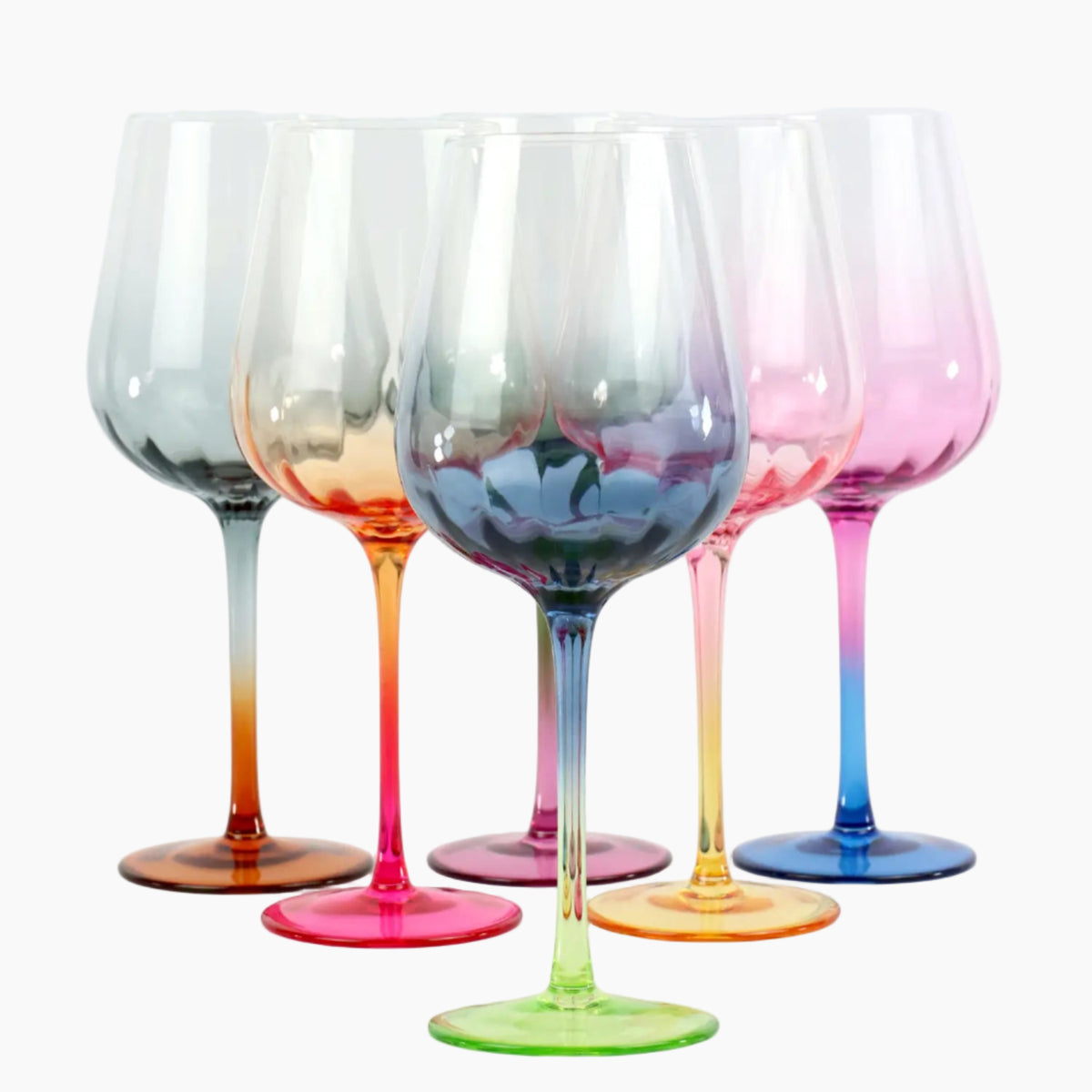 WINE GLASSES"RAINBOW"