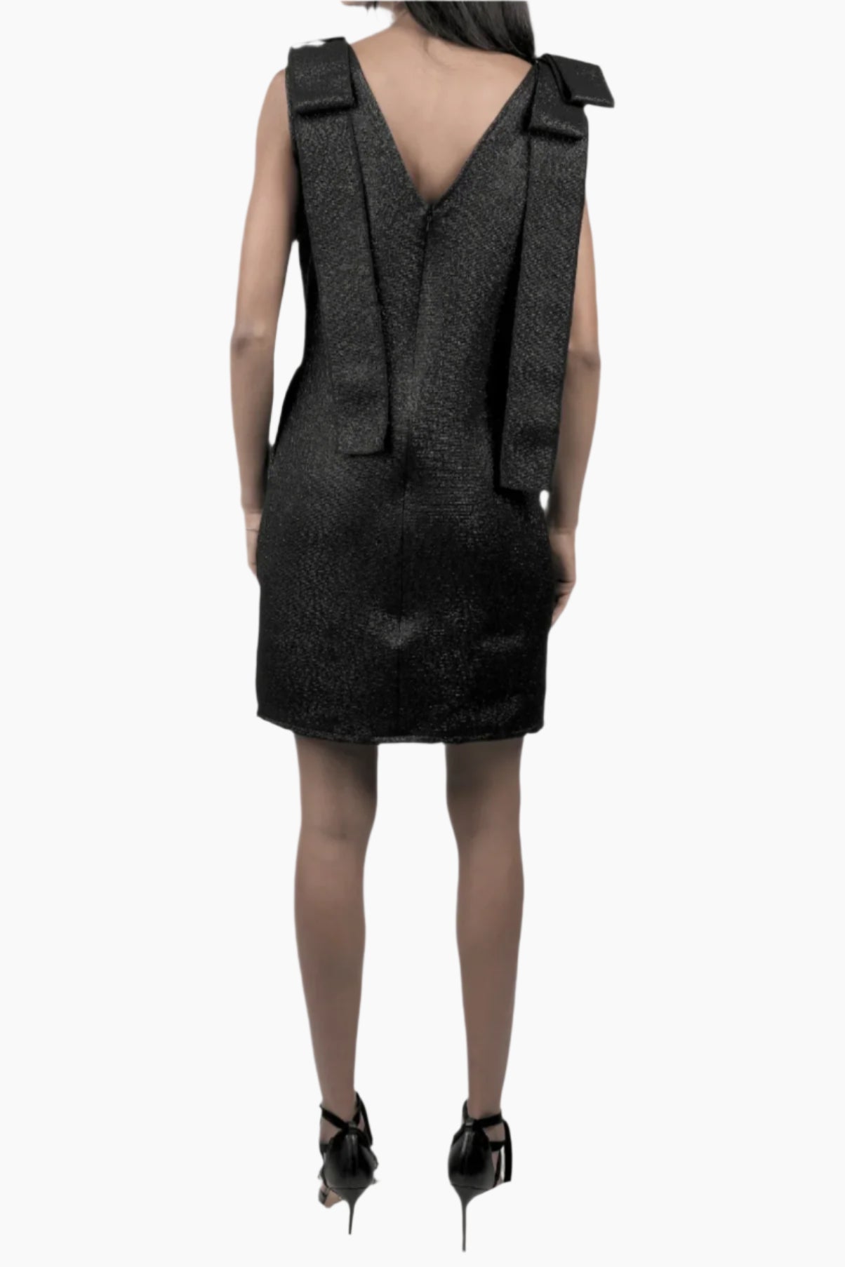 Black dress with bow details