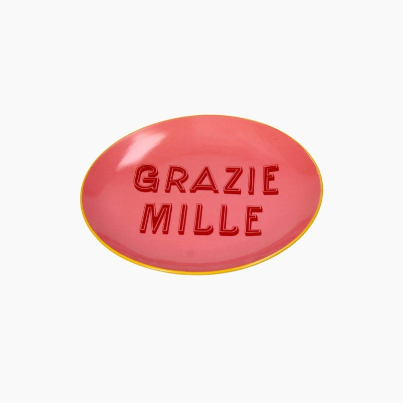 KAL-5501 Plate Grazie Mille Stoneware Pink 20.5x20.5x2.5cm