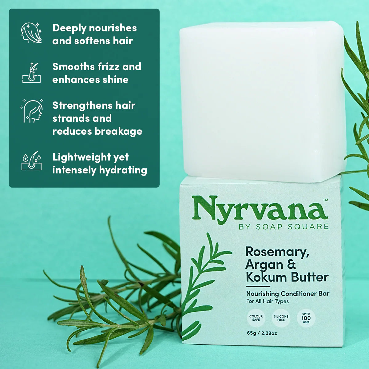 Rosemary, Argan & Kokum Butter Conditioner Bar