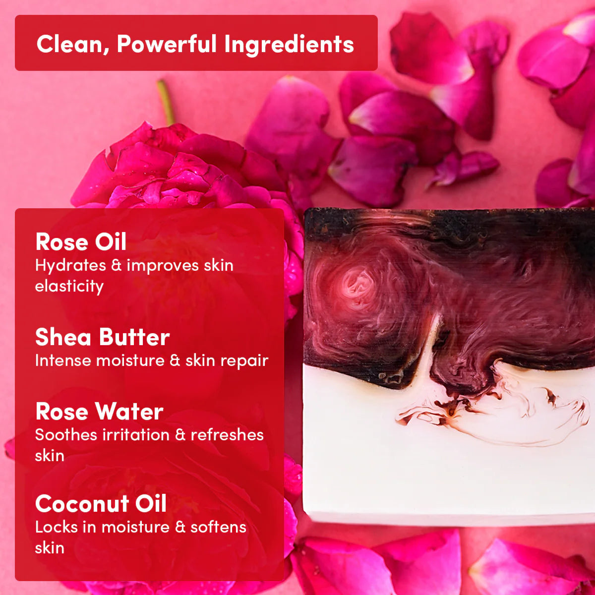 Rose with Shea Butter Soap