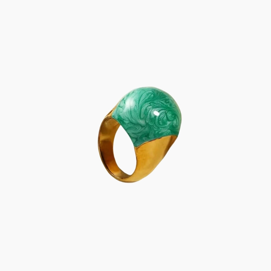 Statement ring w/ enamel