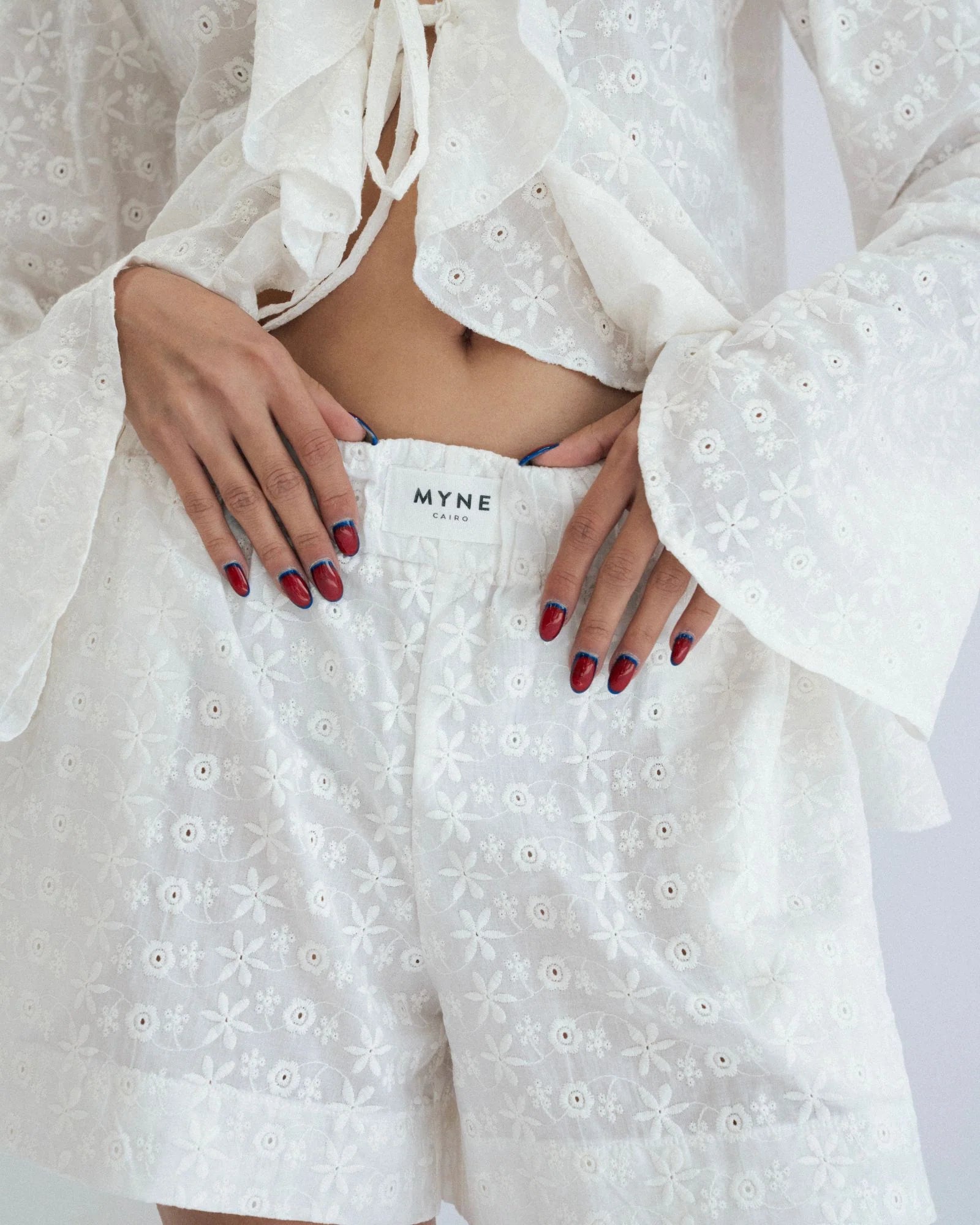 Broderie shorts