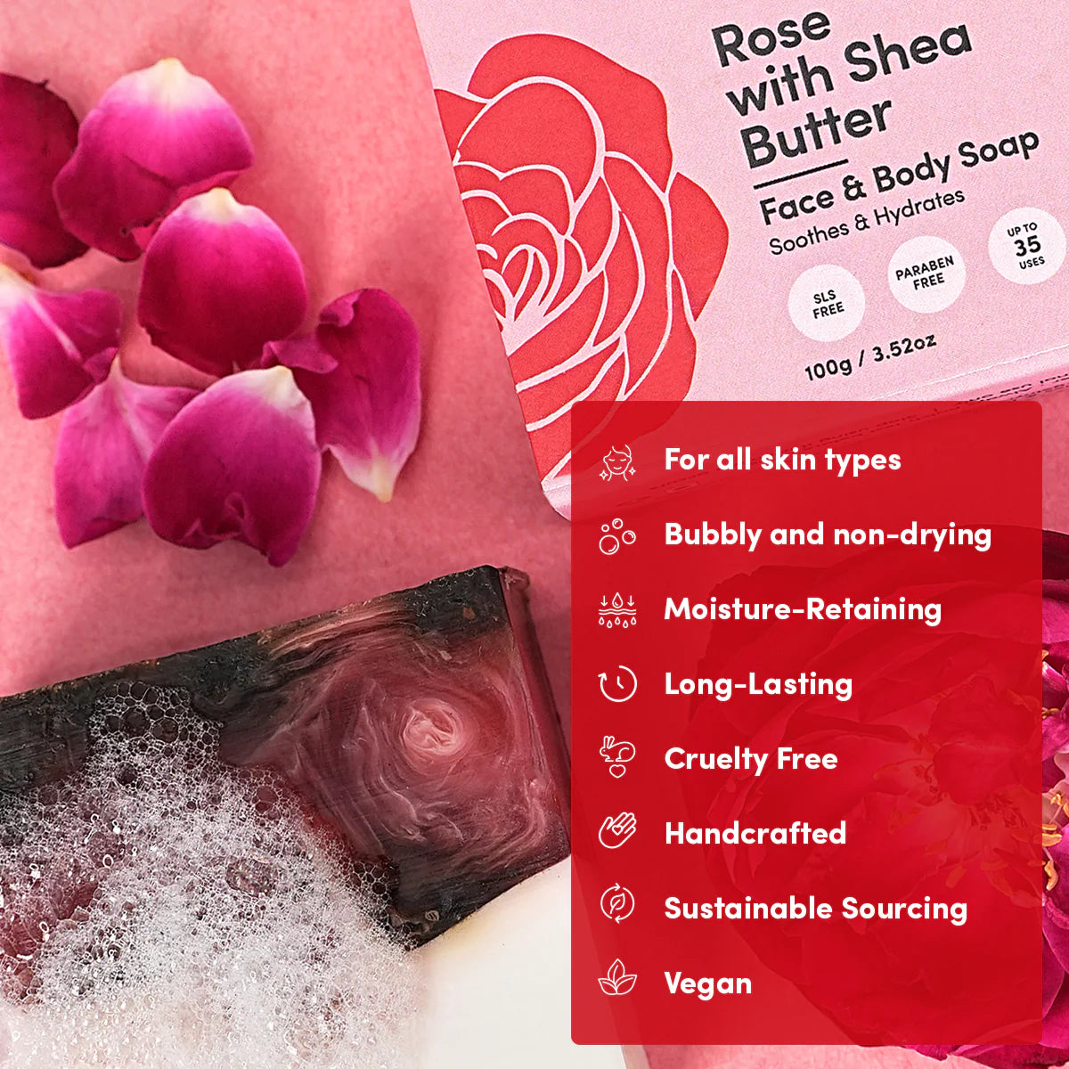 Rose with Shea Butter Soap