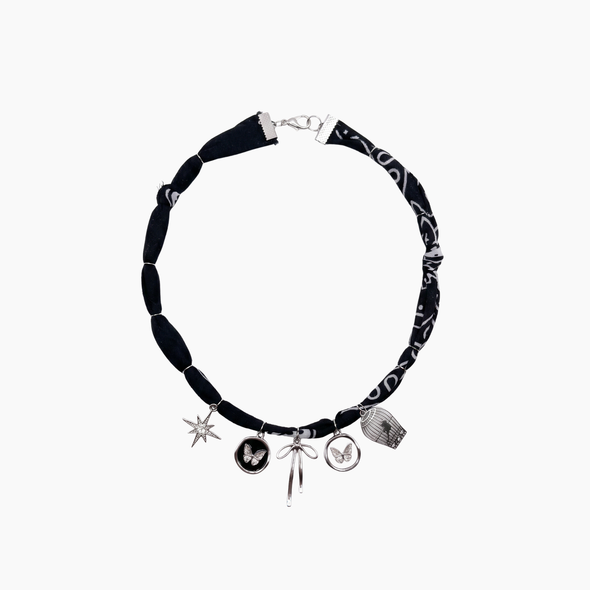 Black Silver Charms