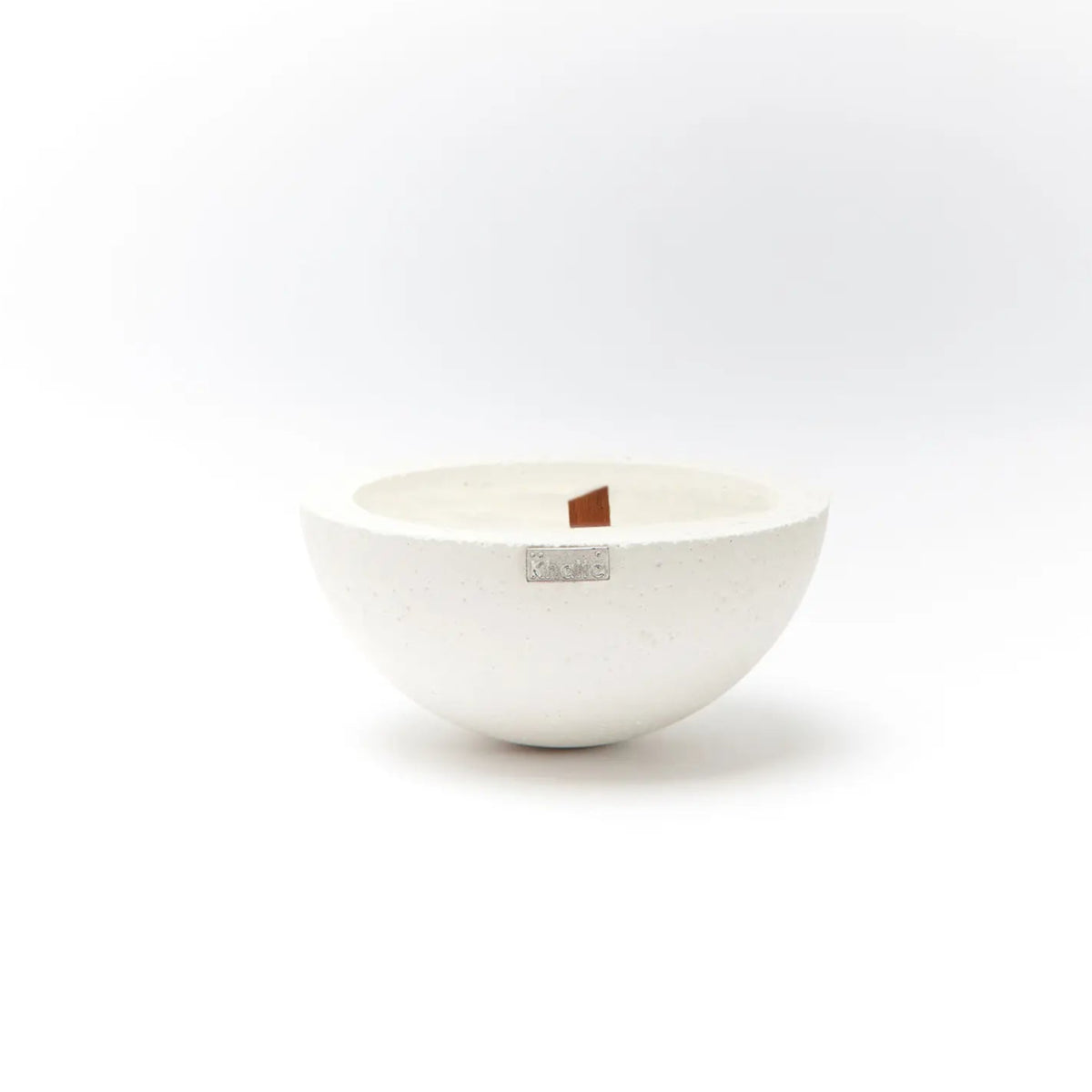 White ceramic bowl on a white background