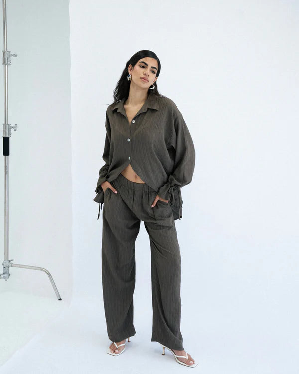 Crushed oversized shirt