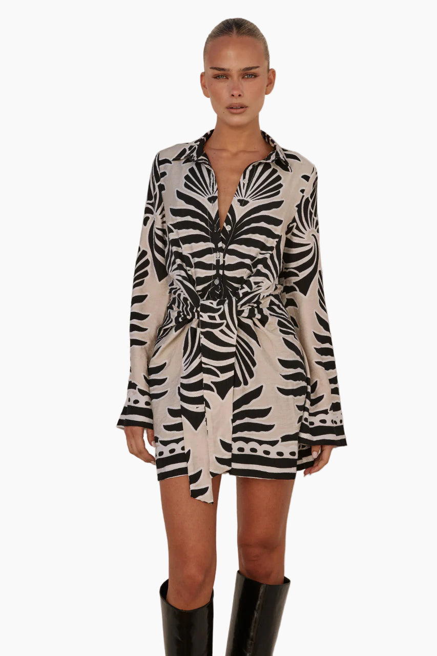 Arlette Sleeved Mini Dress