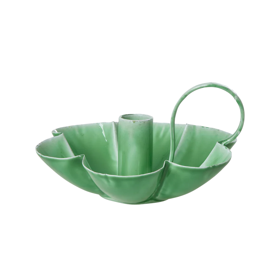 Metal Flower Shape Candle Holder