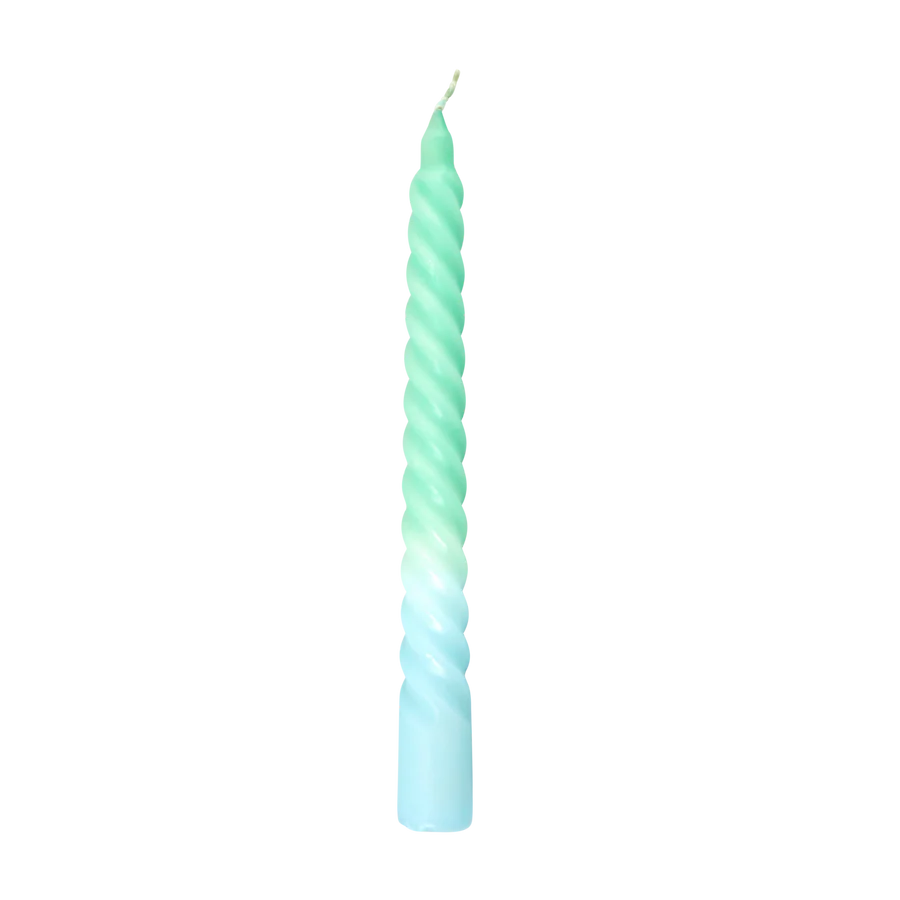 Twisted Candles in 3 Asst. Colors - - 6HR