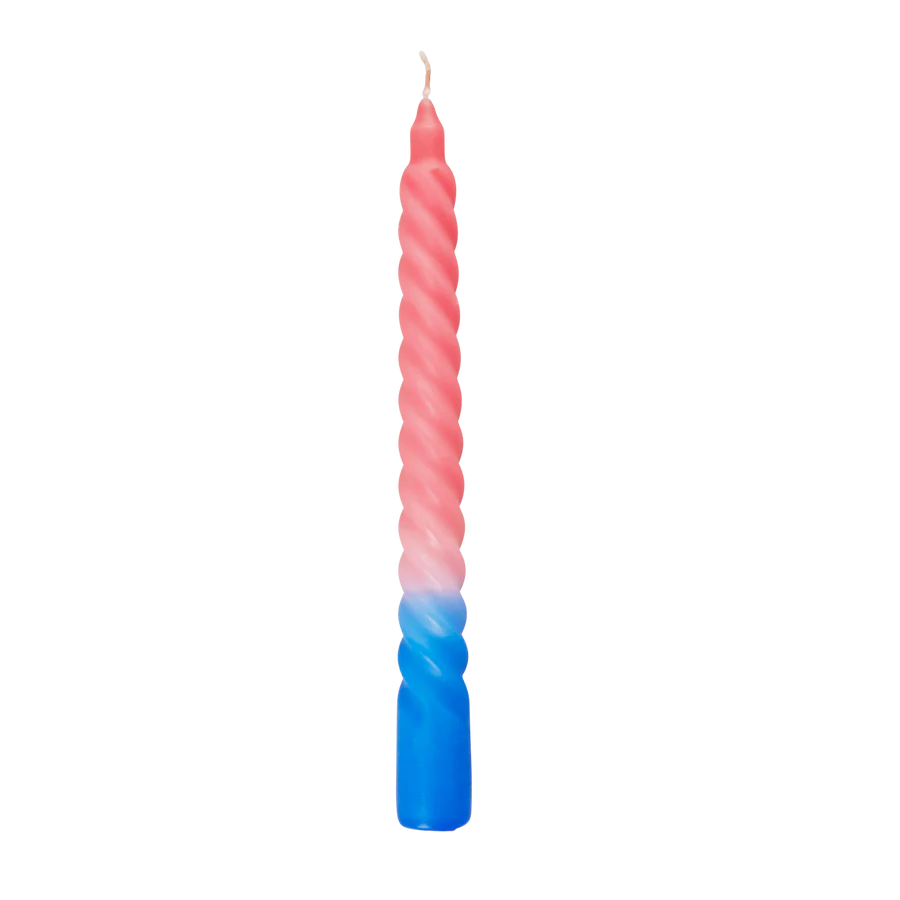 Twisted Candles in 3 Asst. Colors - 6HR