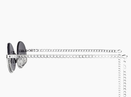 Silver Sunglasses with a chain