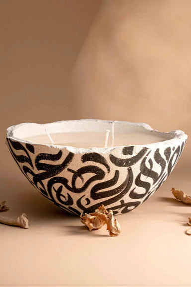 Eries candle 3 wick - calligraphy