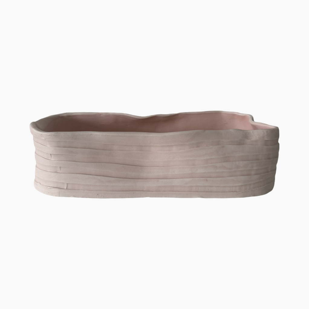 Handmade Organic Shaped Ceramic Bowls beige