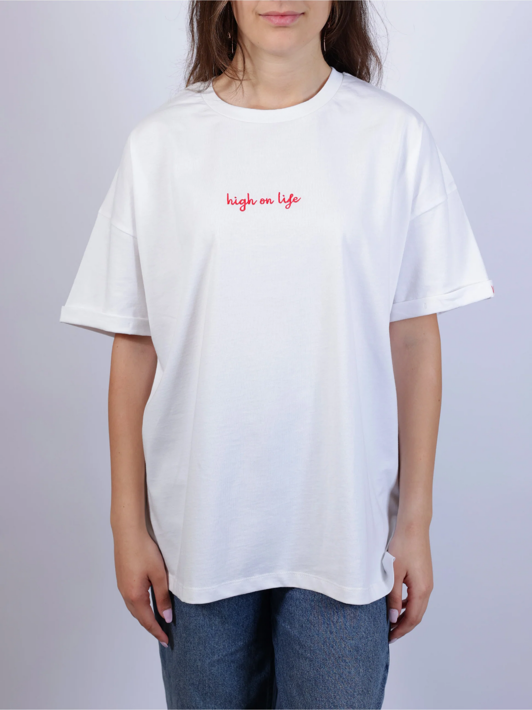 High on Life T-Shirt , white ,Unisex