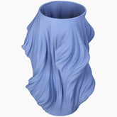 Blue textured vase