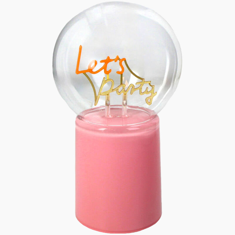 KAL-6542 Decoration Light Let's Party LED Glass Pink 12x12x21cm