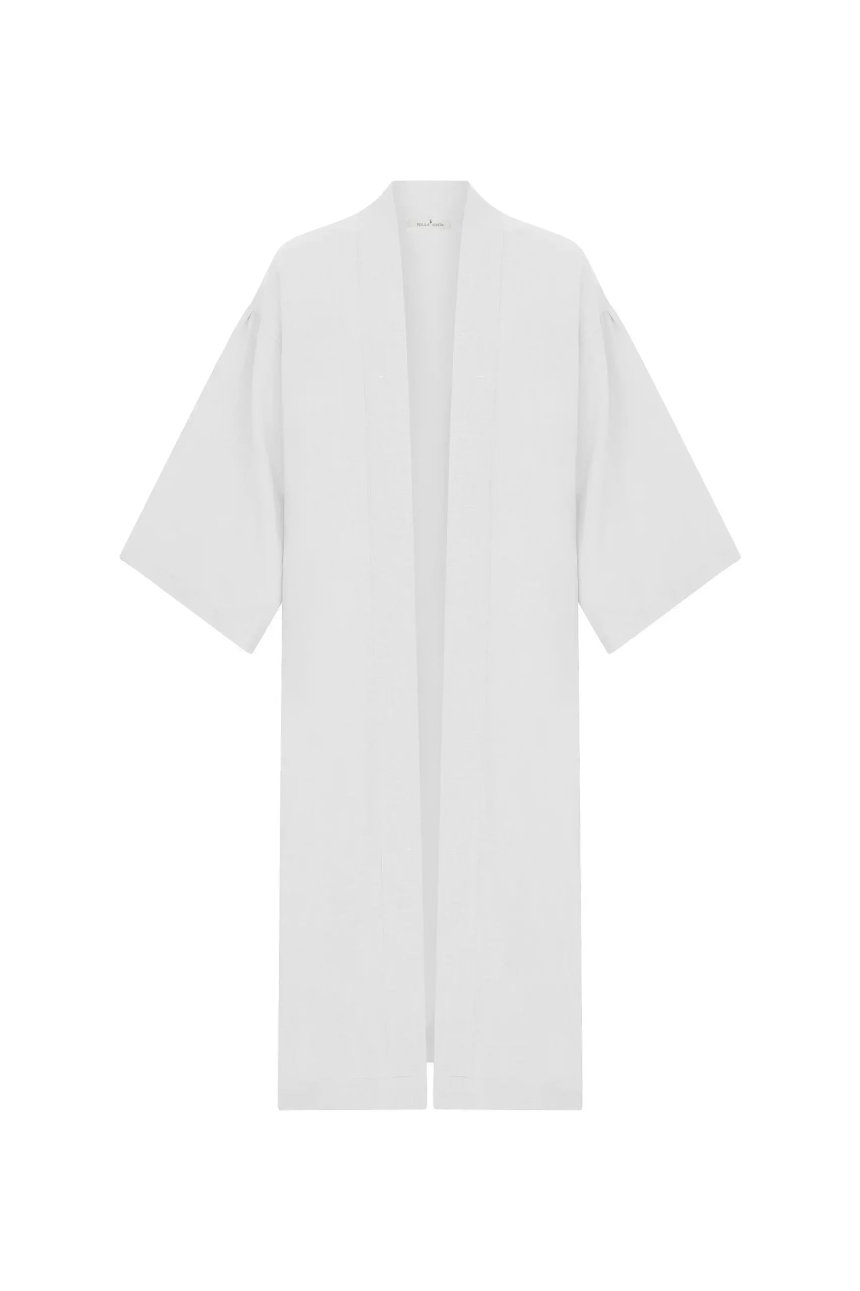 long kimono, with long sleeve ,white