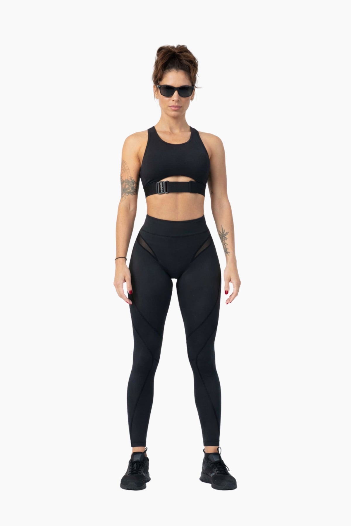 Leggings with mesh