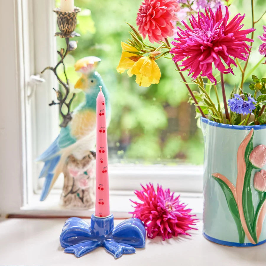 Candles with Pink Cherry Love Print - 6HR - 2-pack