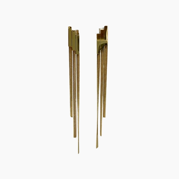 Pair of gold hair clips