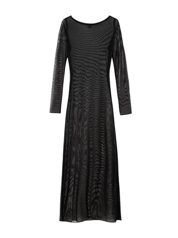 MESH BOAT DRESS