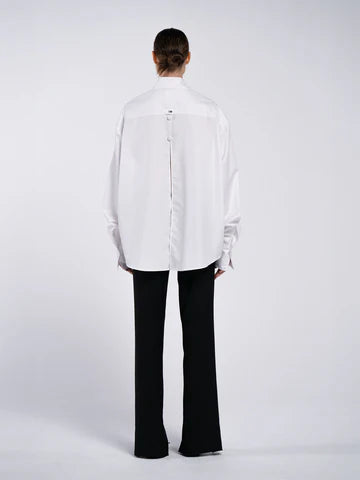White shirt open