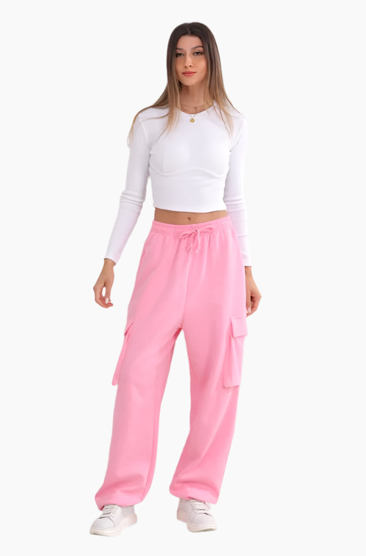 Pink Cargo Trousers-fltrd-uae