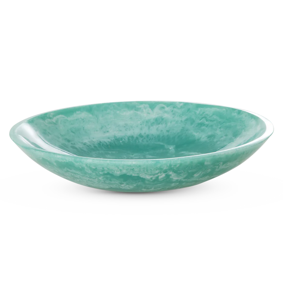 Resin Salad Bowl in Soft Green