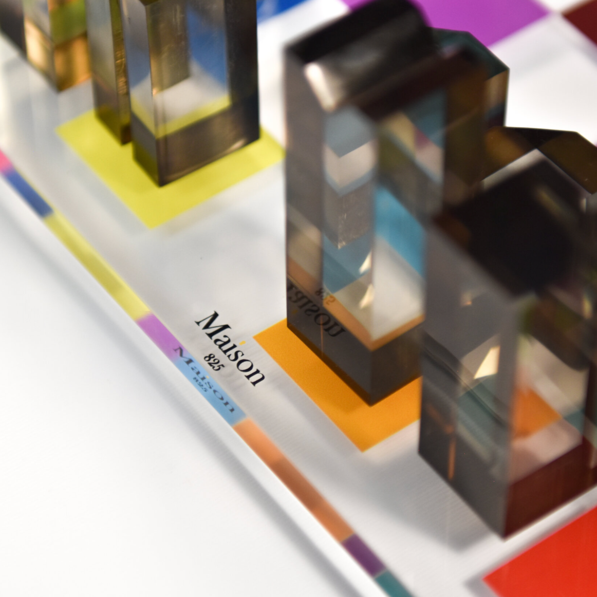 Acrylic Chess Board - Rainbow