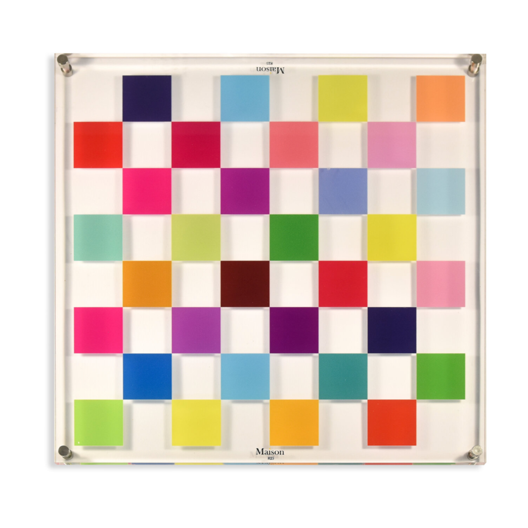 Acrylic Chess Board - Rainbow