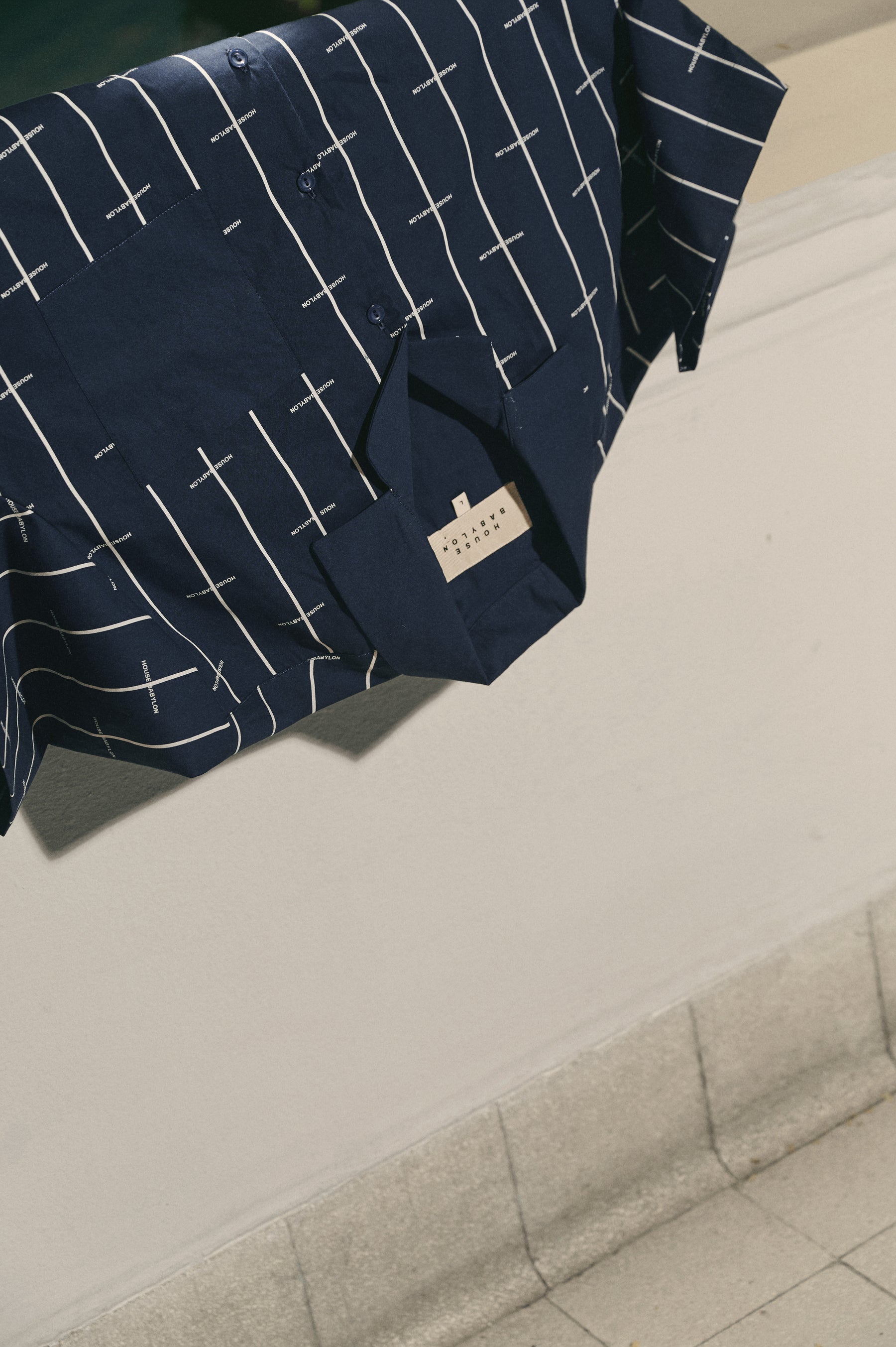 House Babylon stripe shirt - Navy