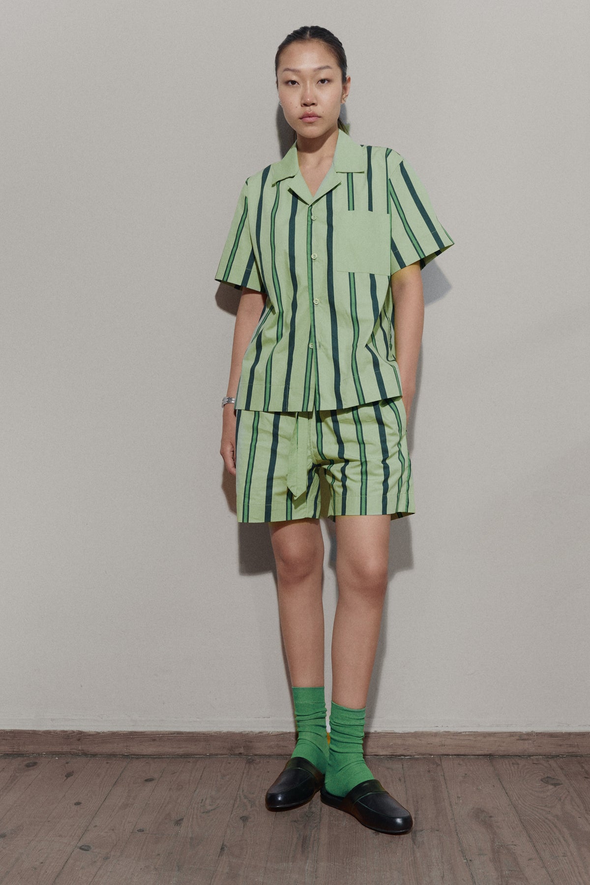 green striped outfit