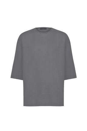 Crew Neck T-Shirt: Linen