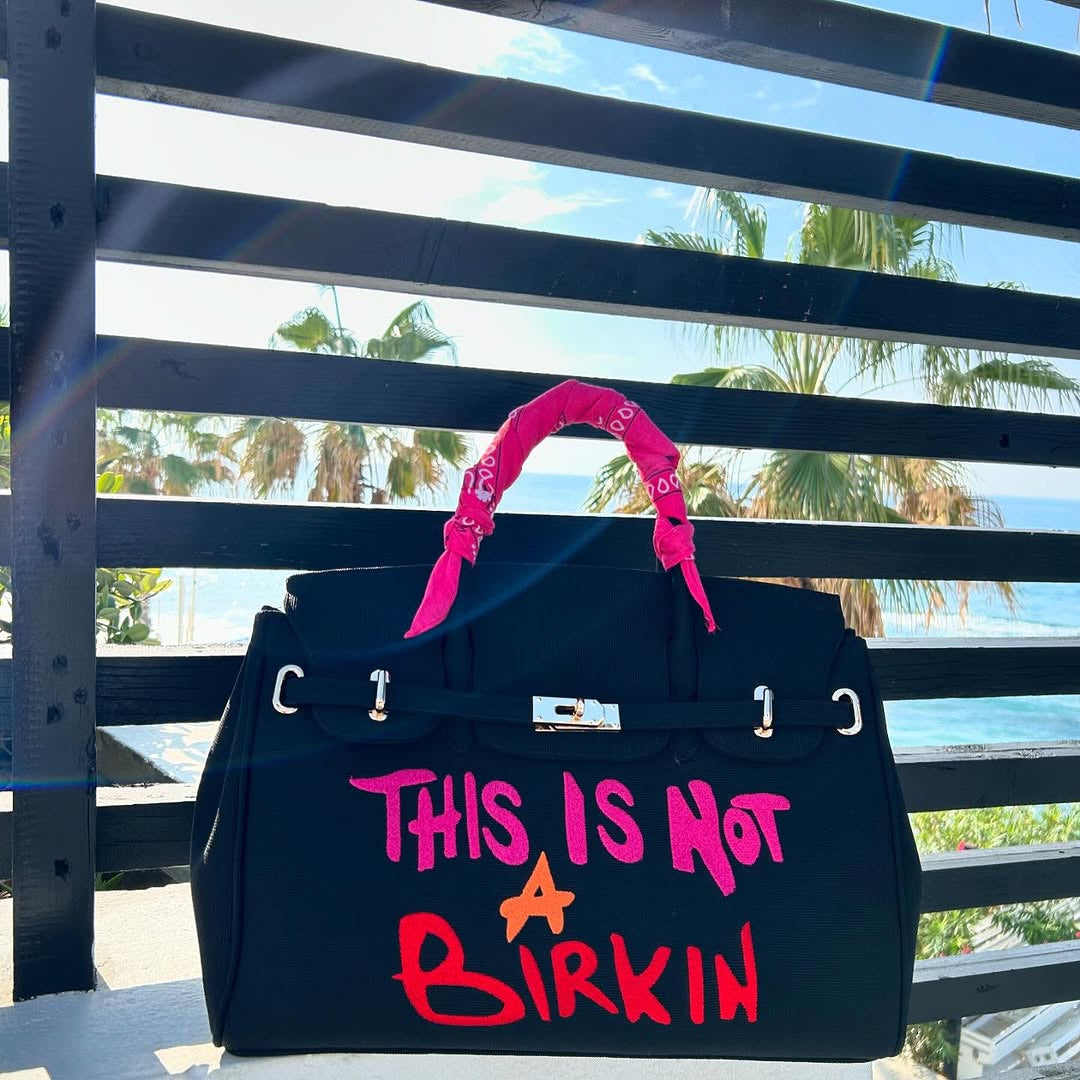 This is not a Birkin - Small Black Pink