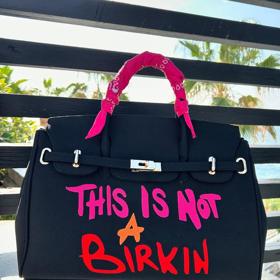This is not a Birkin - Small Black Pink