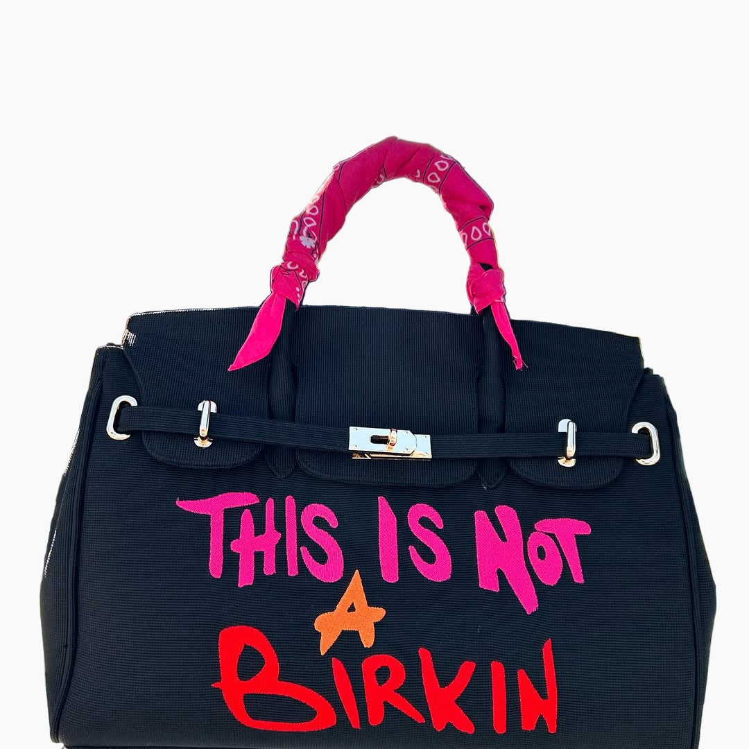 This is not a Birkin - Small Black Pink