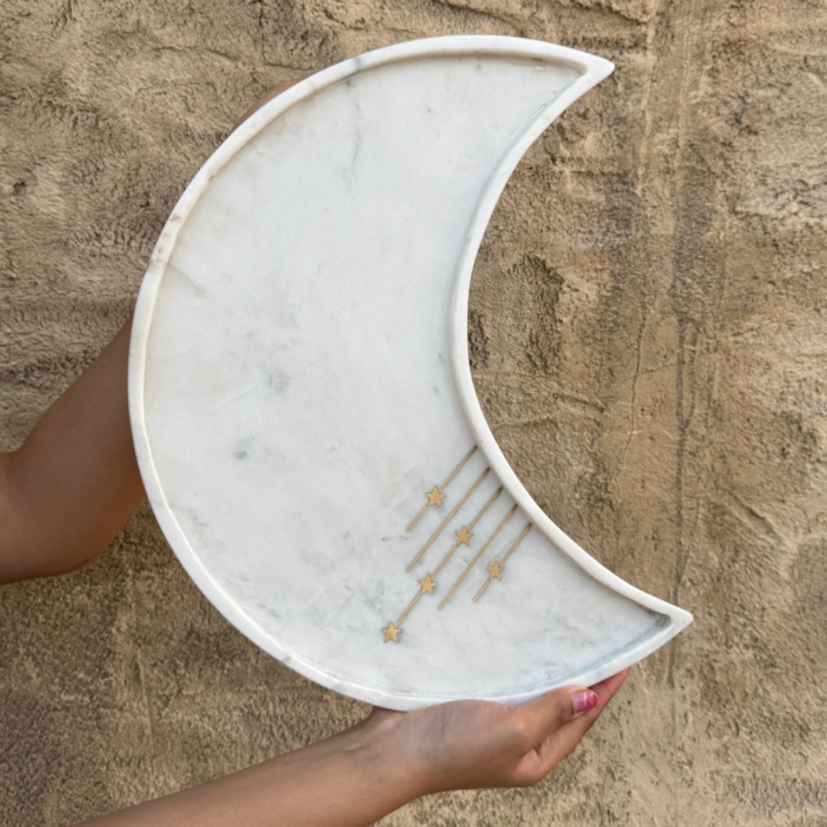 The Crescent Marble Platter