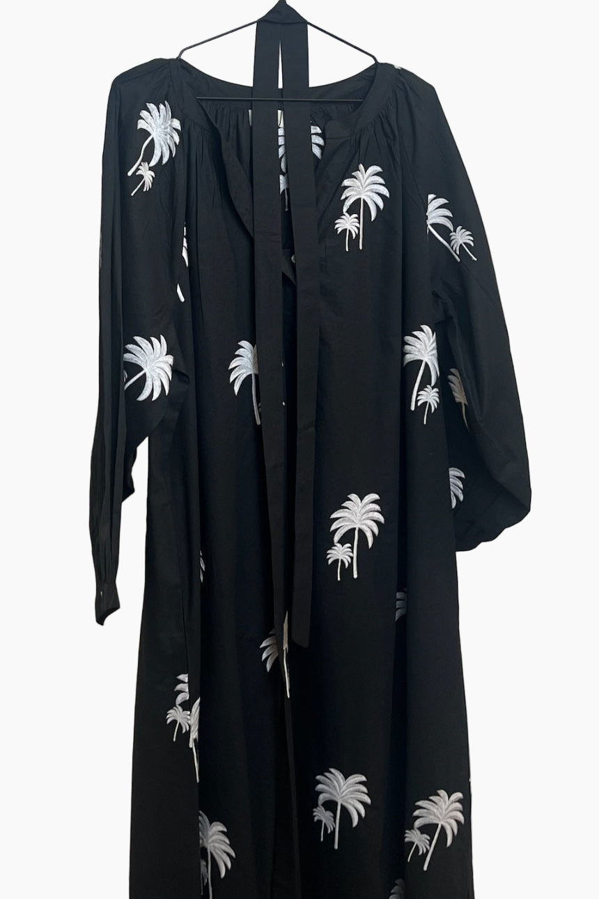 Black Dress W/ Palms