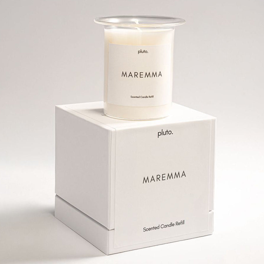 Marble candle insert- Maremma