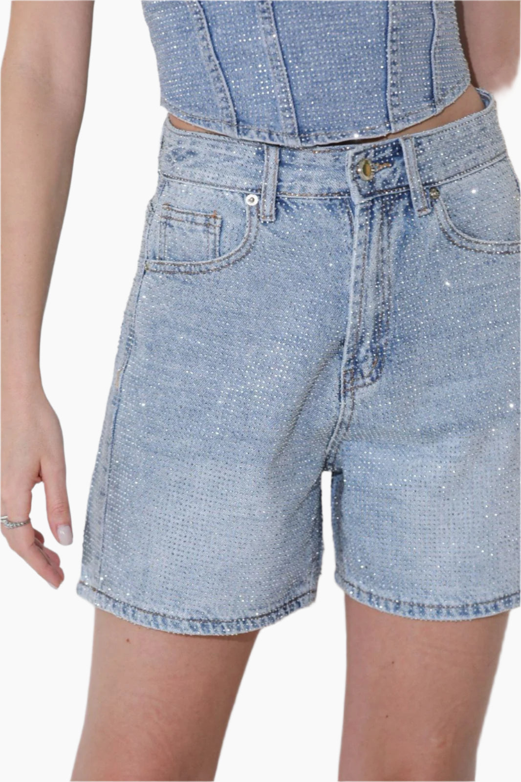 Denim shorts