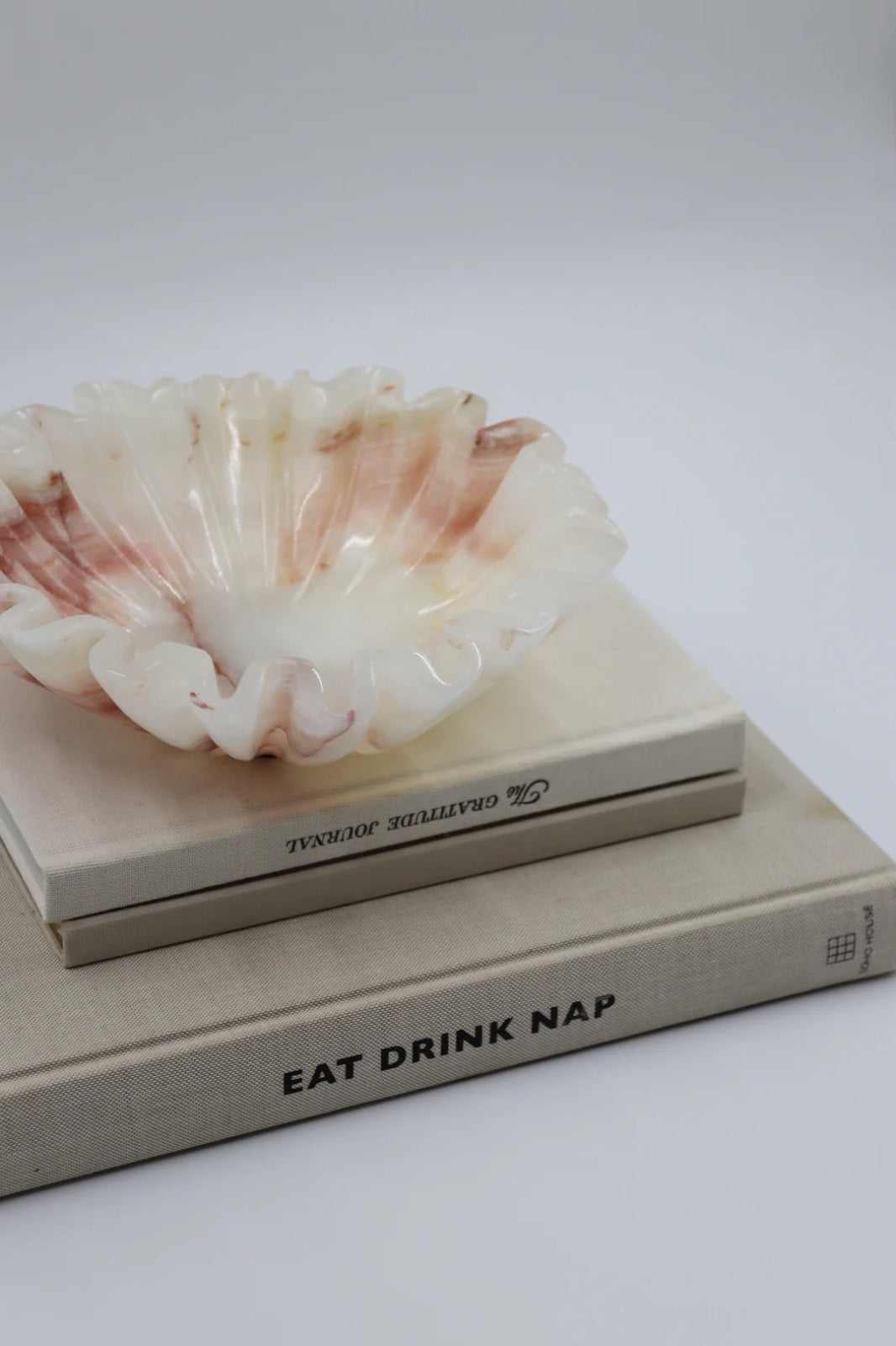 White Onyx Ruffle Bowl