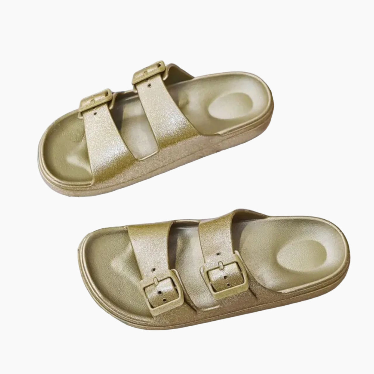 Pair of gold sandals