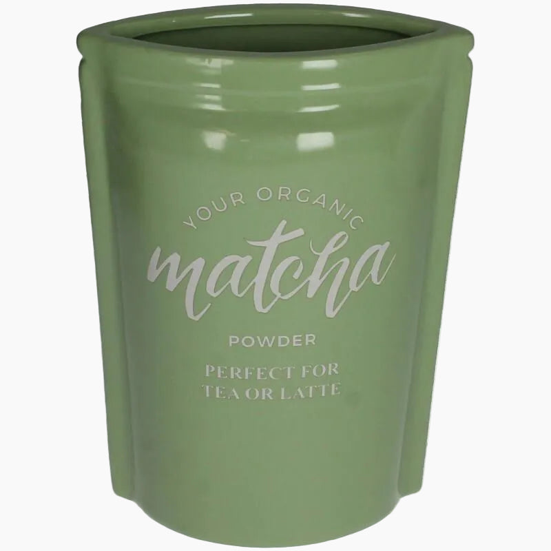 KAL-7600 Vase Matcha Fine Earthenware Green 16x9x22.5cm